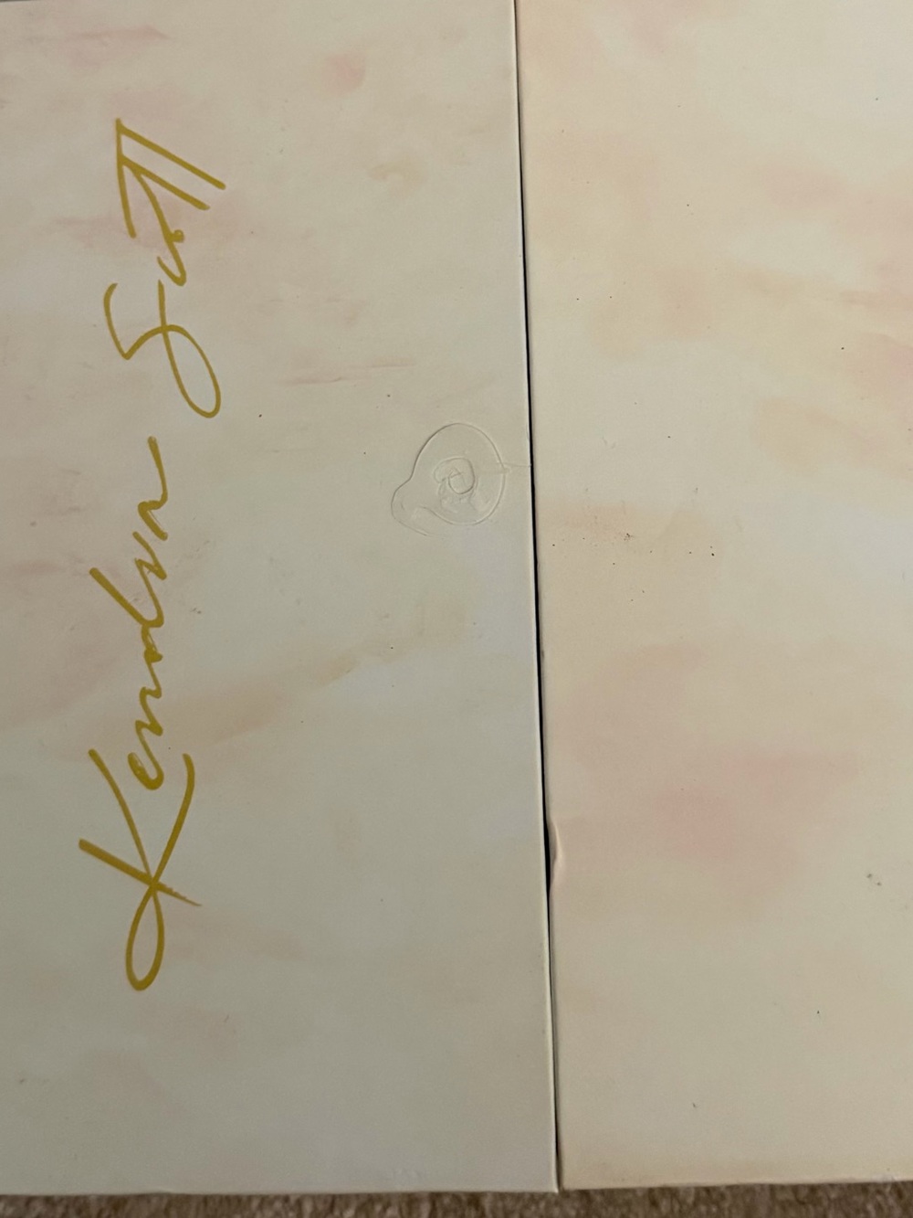 Kendra Scott Pink and Gold Jewelry Gift Box